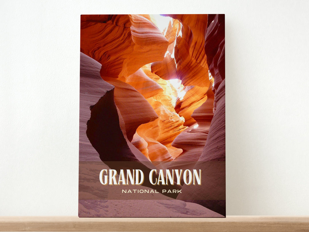 Grand Canyon National Park Retro Wall Art, Arizona, USA