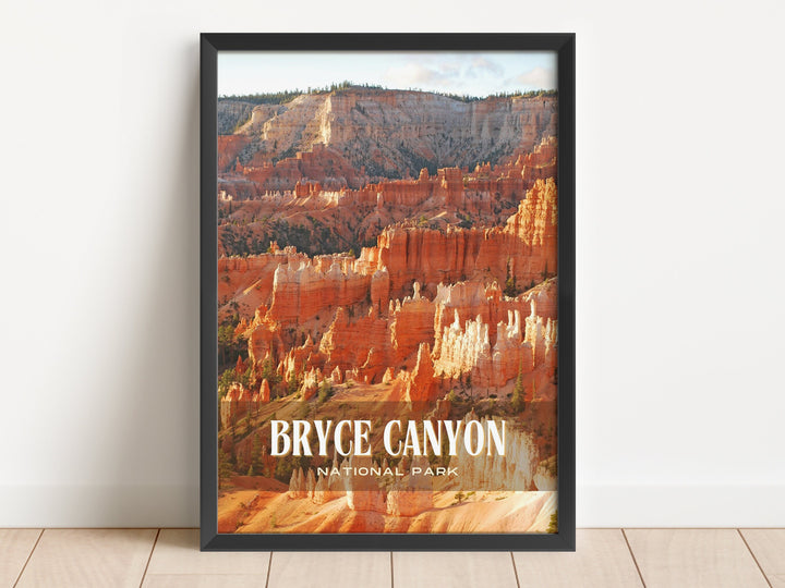 Bryce Canyon National Park Retro Wall Art, Utah, USA