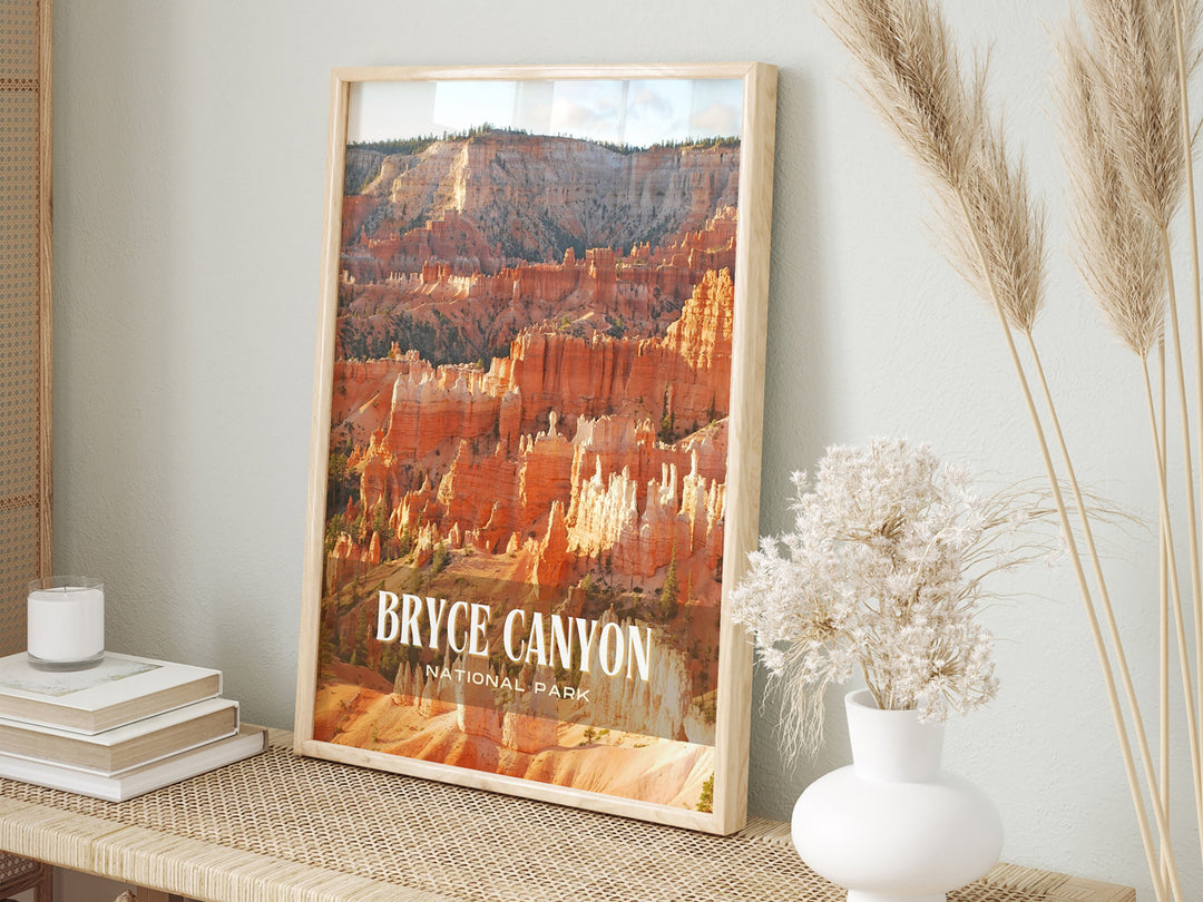 Bryce Canyon National Park Retro Wall Art, Utah, USA