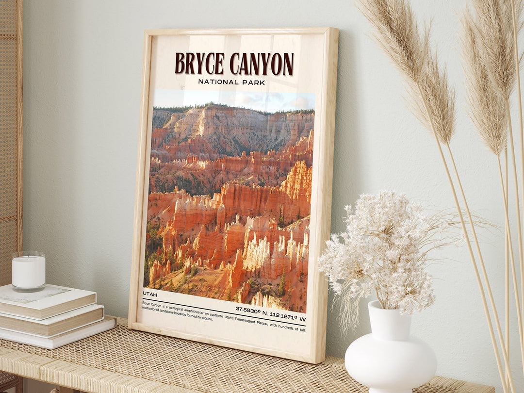 Bryce Canyon National Park Vintage Wall Art, Utah, USA