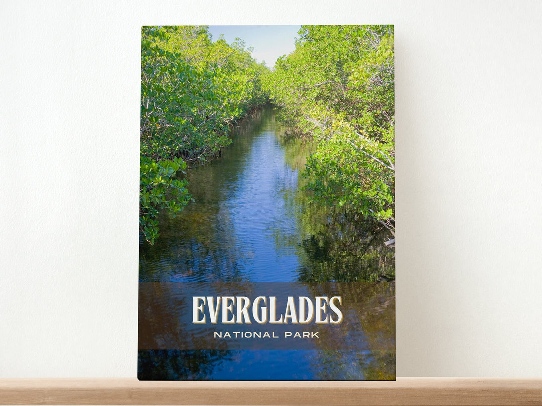 Everglades National Park Retro Wall Art, Florida, USA
