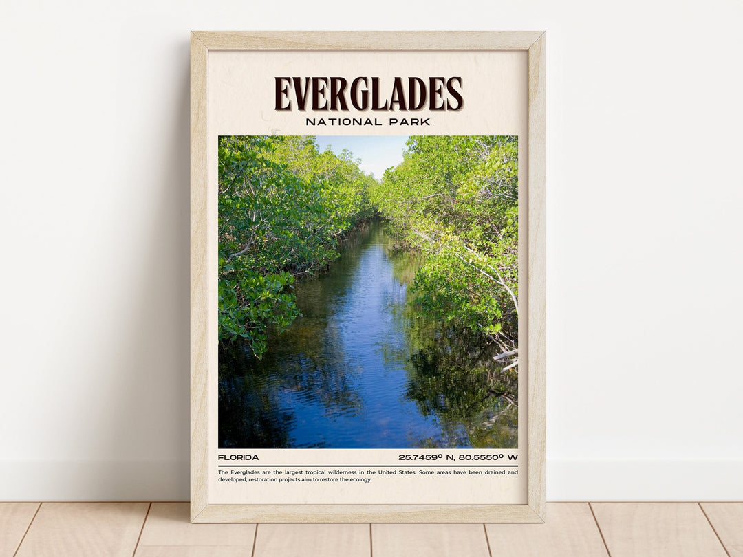 Everglades National Park Vintage Wall Art, Florida, USA