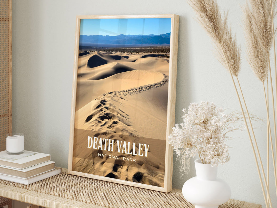 Death Valley National Park Retro Wall Art, California, USA