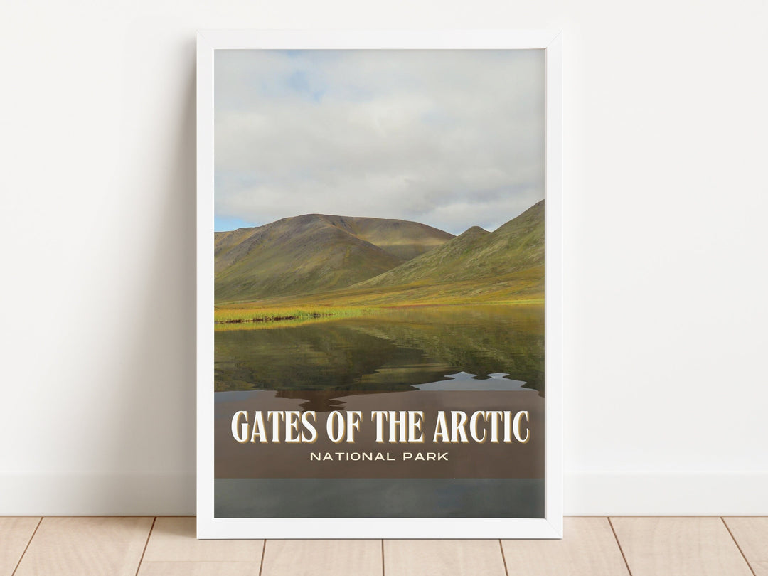 Gates of the Arctic Retro Wall Art, Alaska, USA