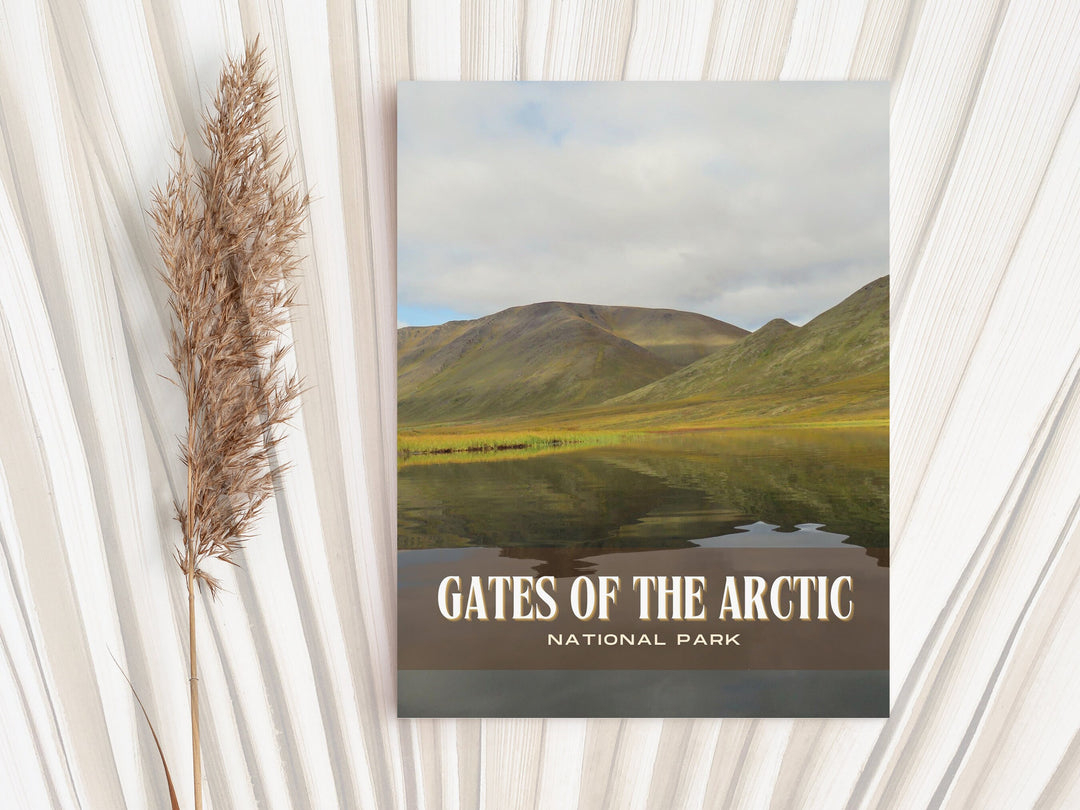 Gates of the Arctic Retro Wall Art, Alaska, USA