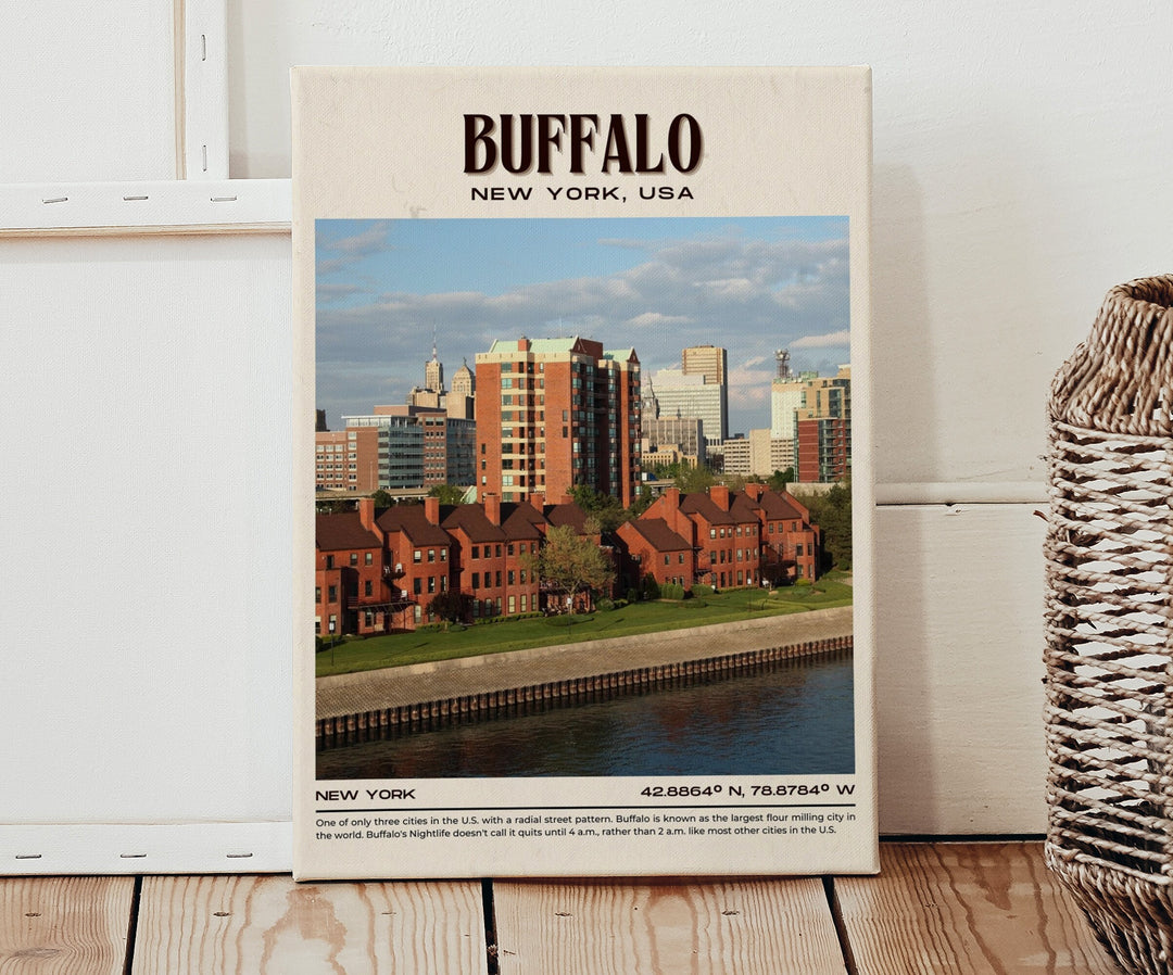 Buffalo Vintage Wall Art, New York, USA