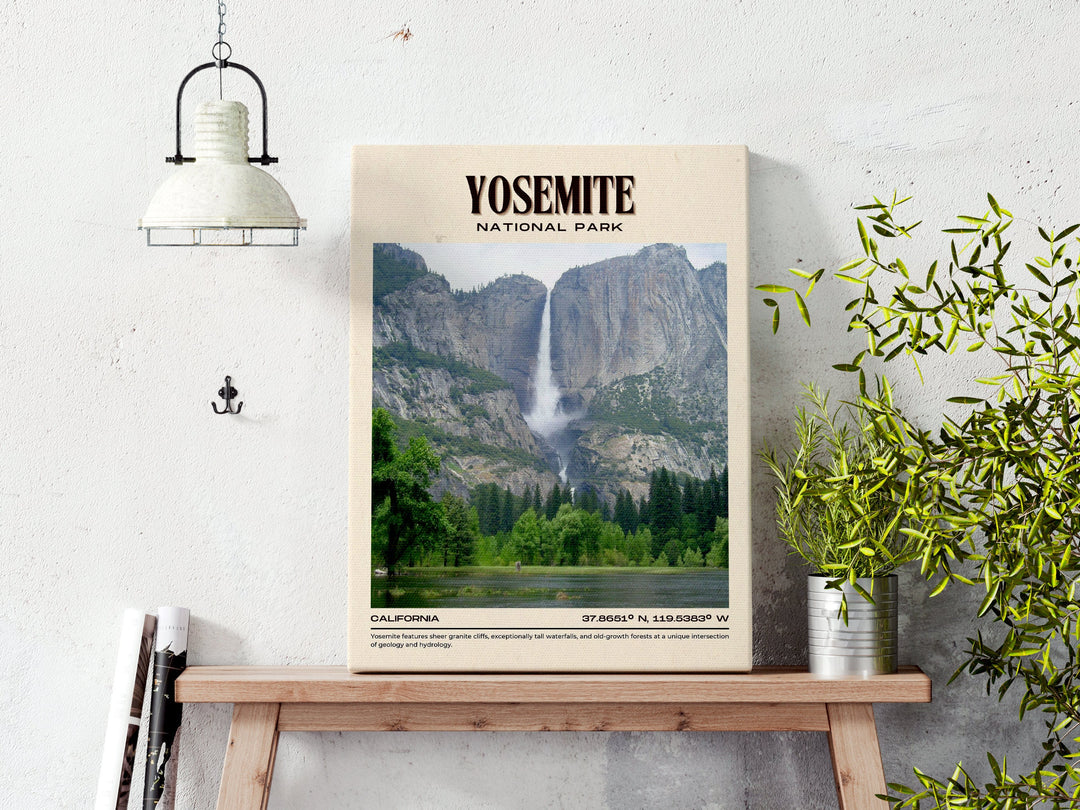 Yosemite National Park Vintage Wall Art, California, USA