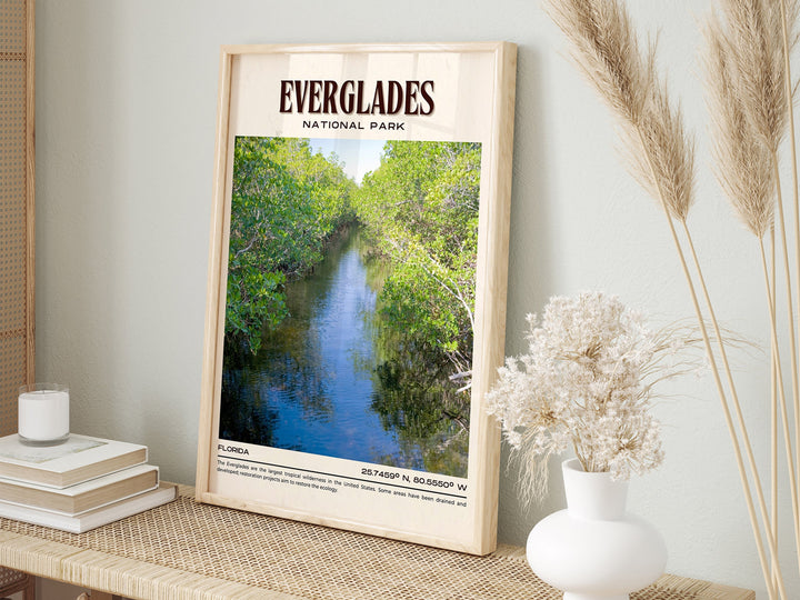 Everglades National Park Vintage Wall Art, Florida, USA