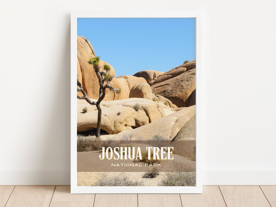 Joshua Tree National Park Retro Wall Art, California, USA