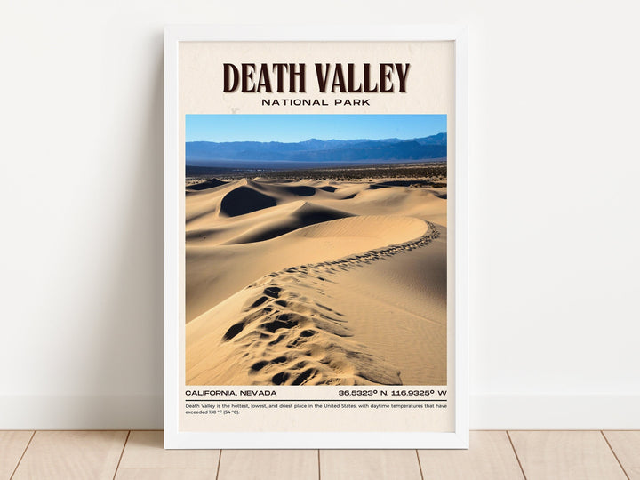 Death Valley National Park Vintage Wall Art, California, USA