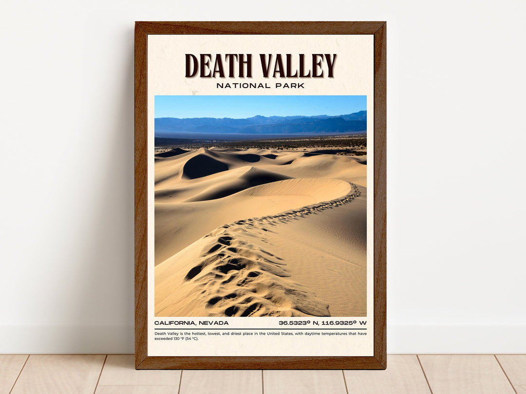 Death Valley National Park Vintage Wall Art, California, USA