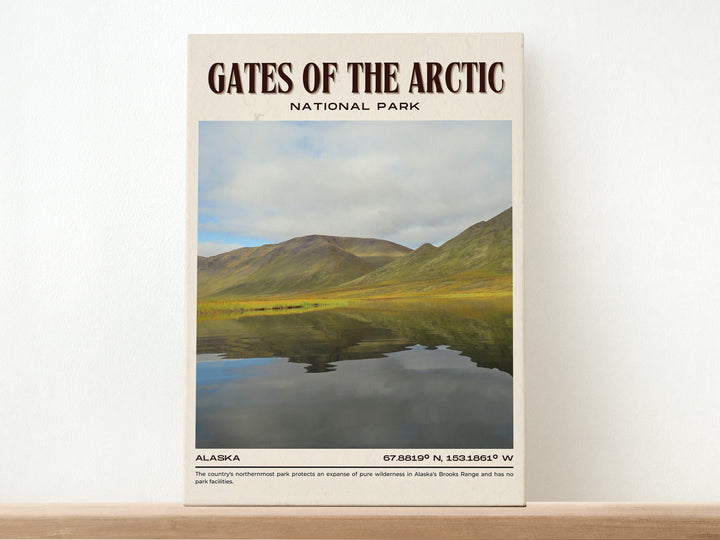 Gates of the Arctic Vintage Wall Art, Alaska, USA