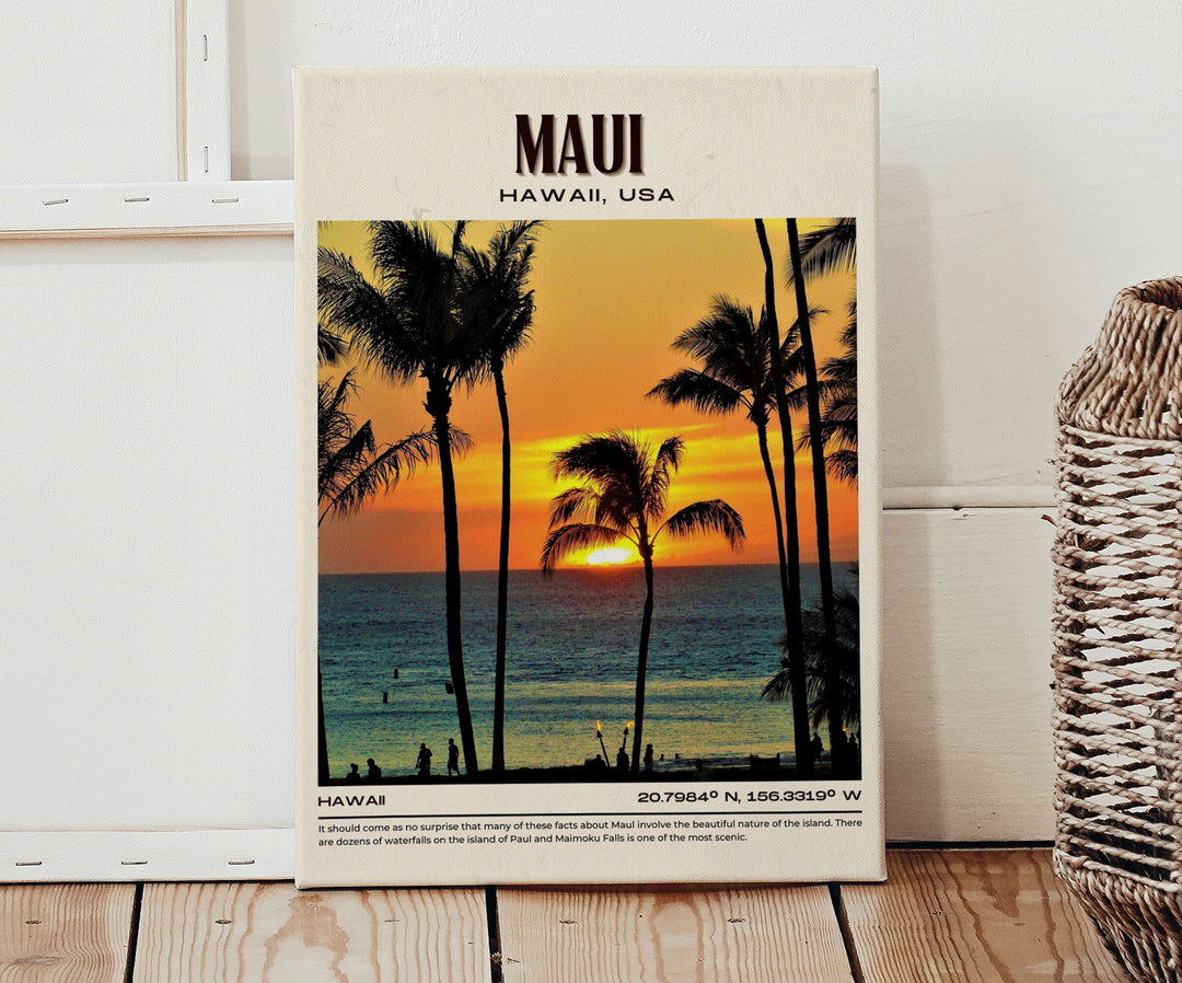 Maui Vintage Wall Art, Hawaii, USA