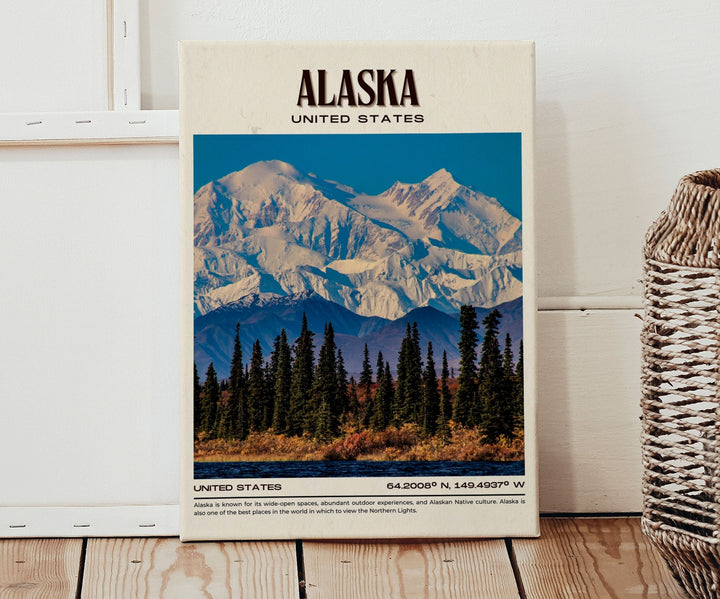 Alaska Vintage Wall Art, United States