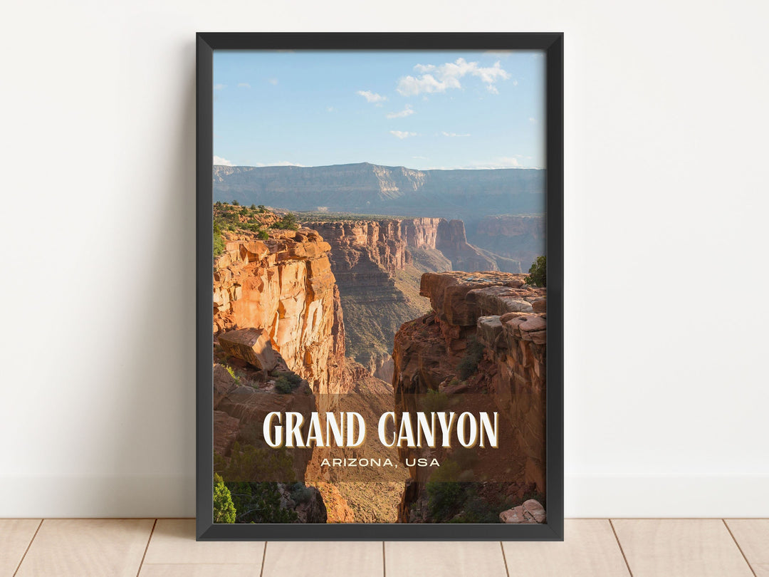 Grand Canyon Retro Wall Art, Arizona, USA