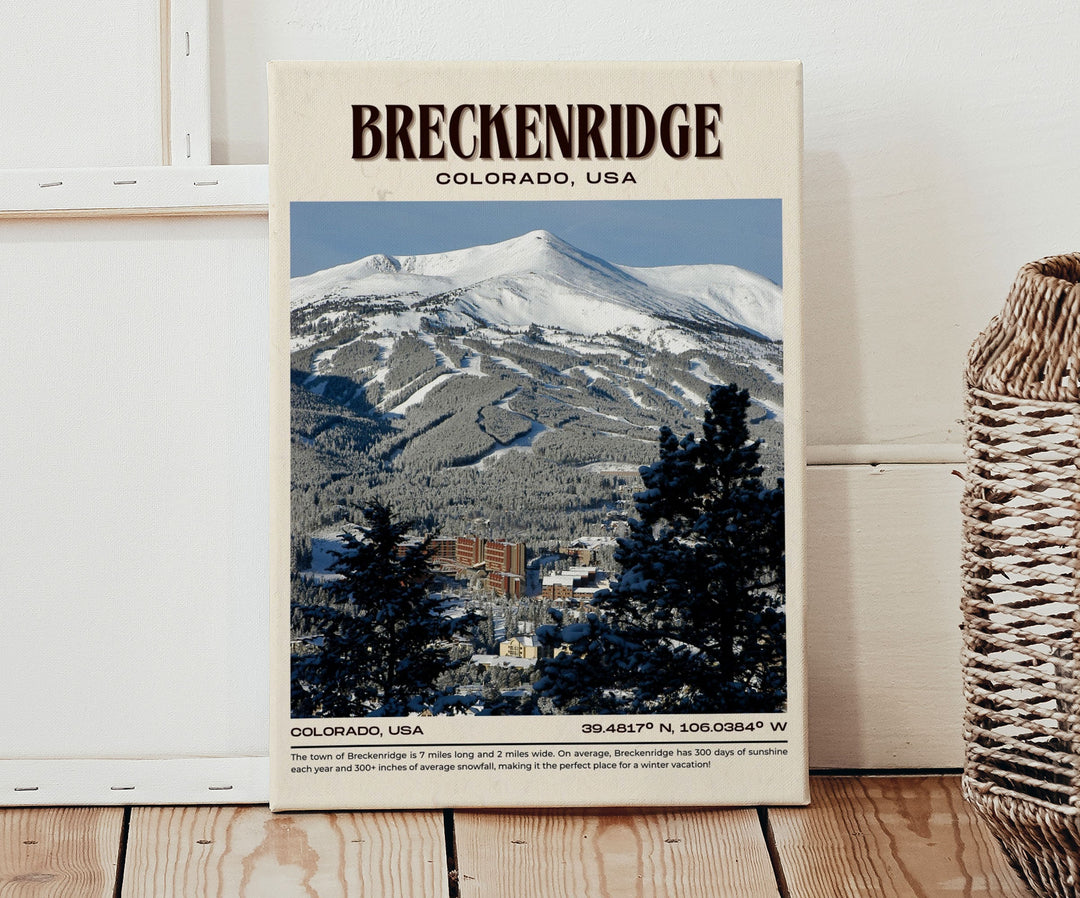 Breckenridge Vintage Wall Art, Colorado, USA