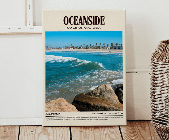 Oceanside Vintage Wall Art, California, USA
