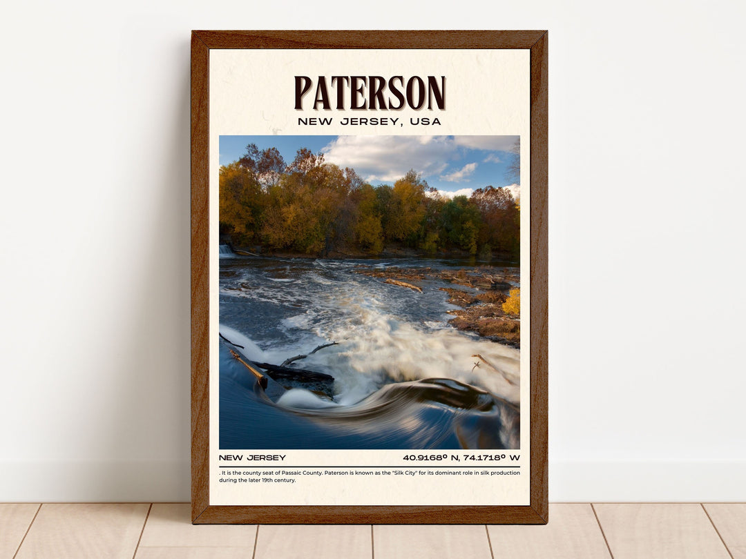 Paterson Vintage Wall Art, New Jersey, USA