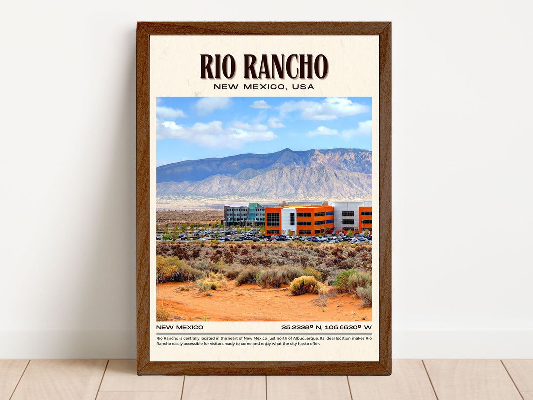 Rio Rancho Vintage Wall Art, New Mexico, USA