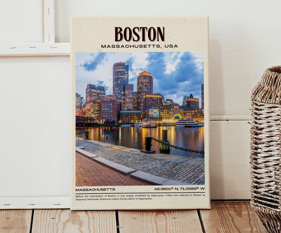 Boston Vintage Wall Art, Massachusetts, USA