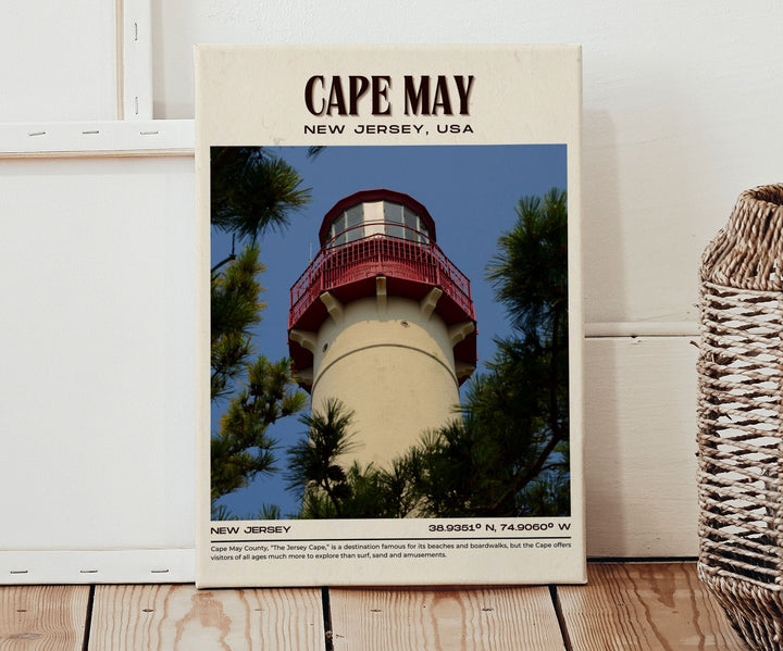 Cape May Vintage Wall Art, New Jersey, USA