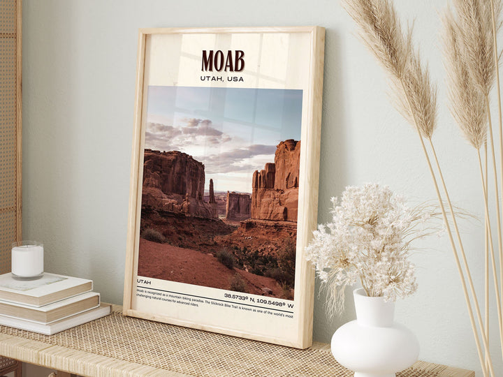 Moab Vintage Wall Art, Utah, USA