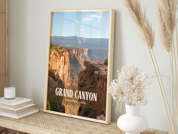 Grand Canyon Retro Wall Art, Arizona, USA