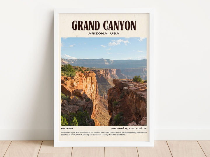 Grand Canyon Vintage Wall Art, Arizona, USA