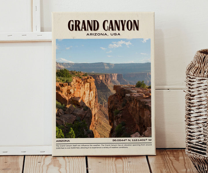 Grand Canyon Vintage Wall Art, Arizona, USA
