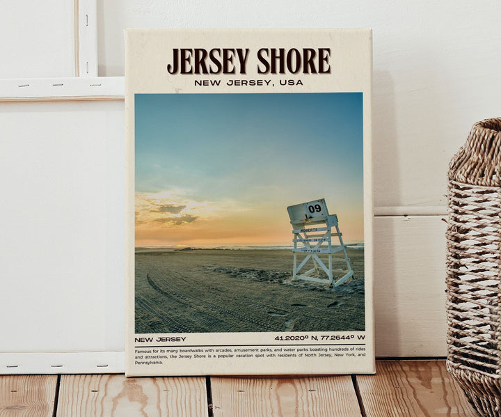 Jersey Shore Vintage Wall Art, New Jersey, USA