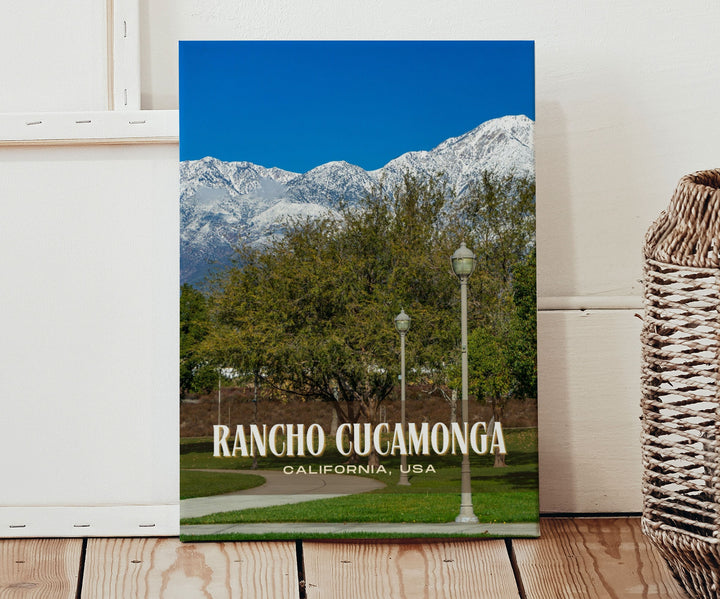 Rancho Cucamonga Retro Wall Art, California, USA