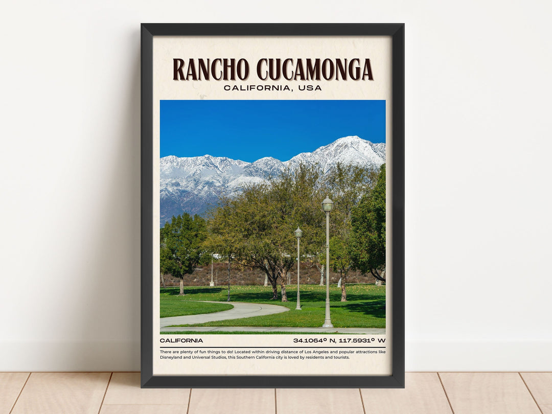 Rancho Cucamonga Vintage Wall Art, California, USA