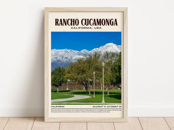 Rancho Cucamonga Vintage Wall Art, California, USA