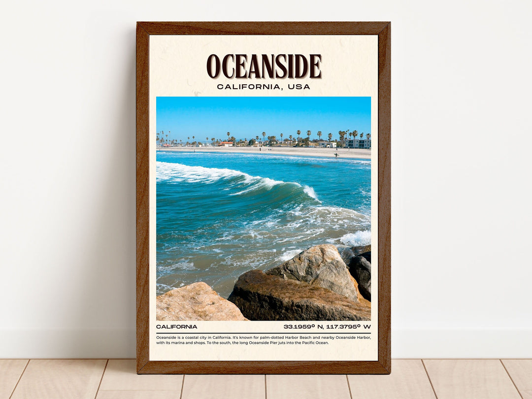 Oceanside Vintage Wall Art, California, USA