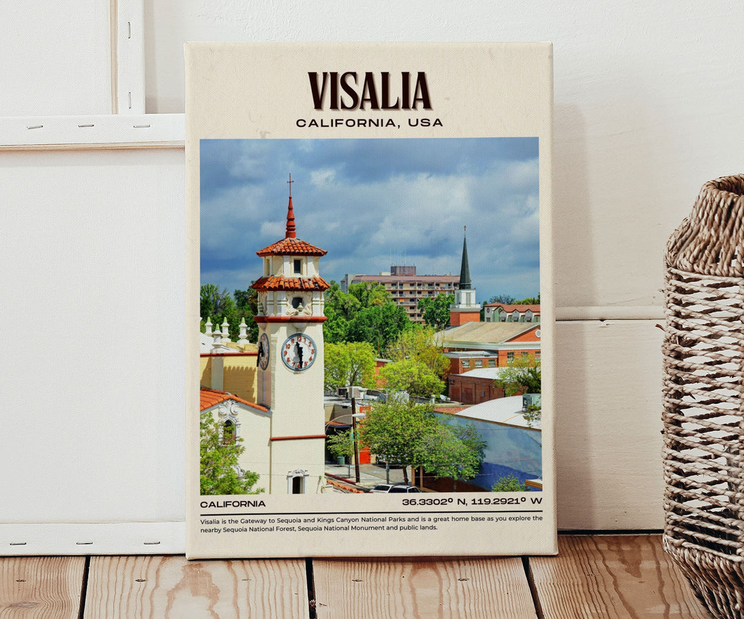 Visalia Vintage Wall Art, California, USA