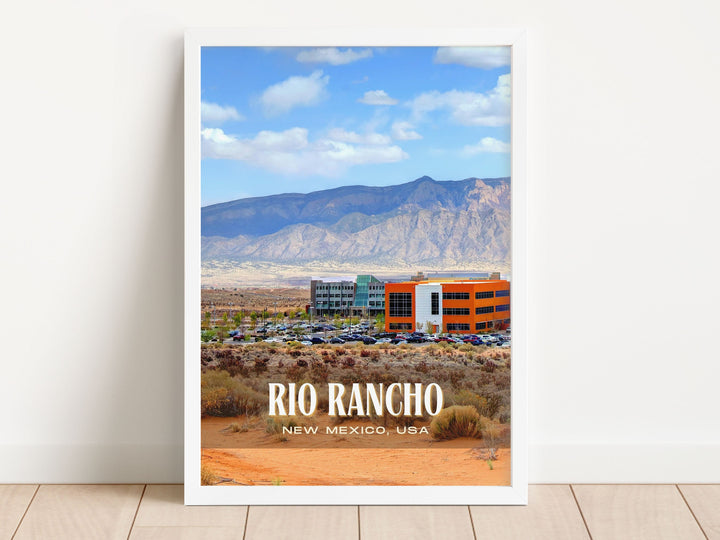 Rio Rancho Retro Wall Art, New Mexico, USA