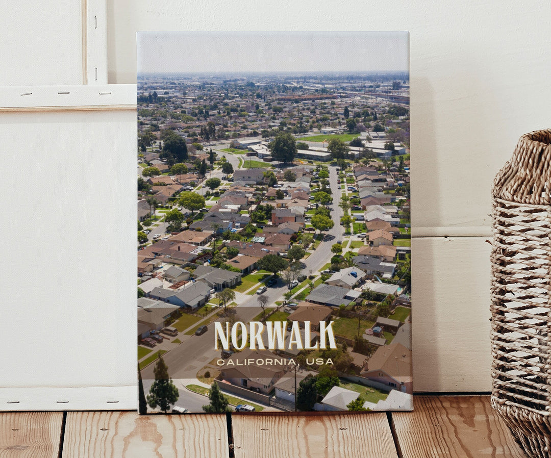 Norwalk Retro Wall Art, California, USA