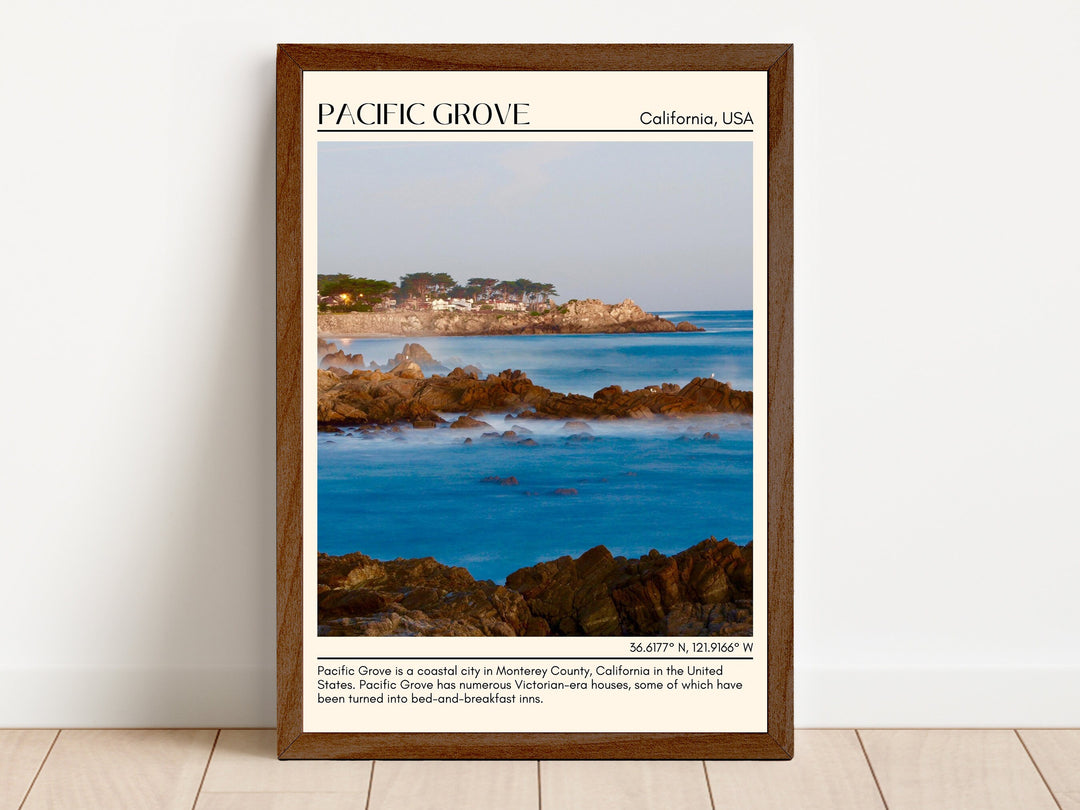 Pacific Grove Travel Poster, USA