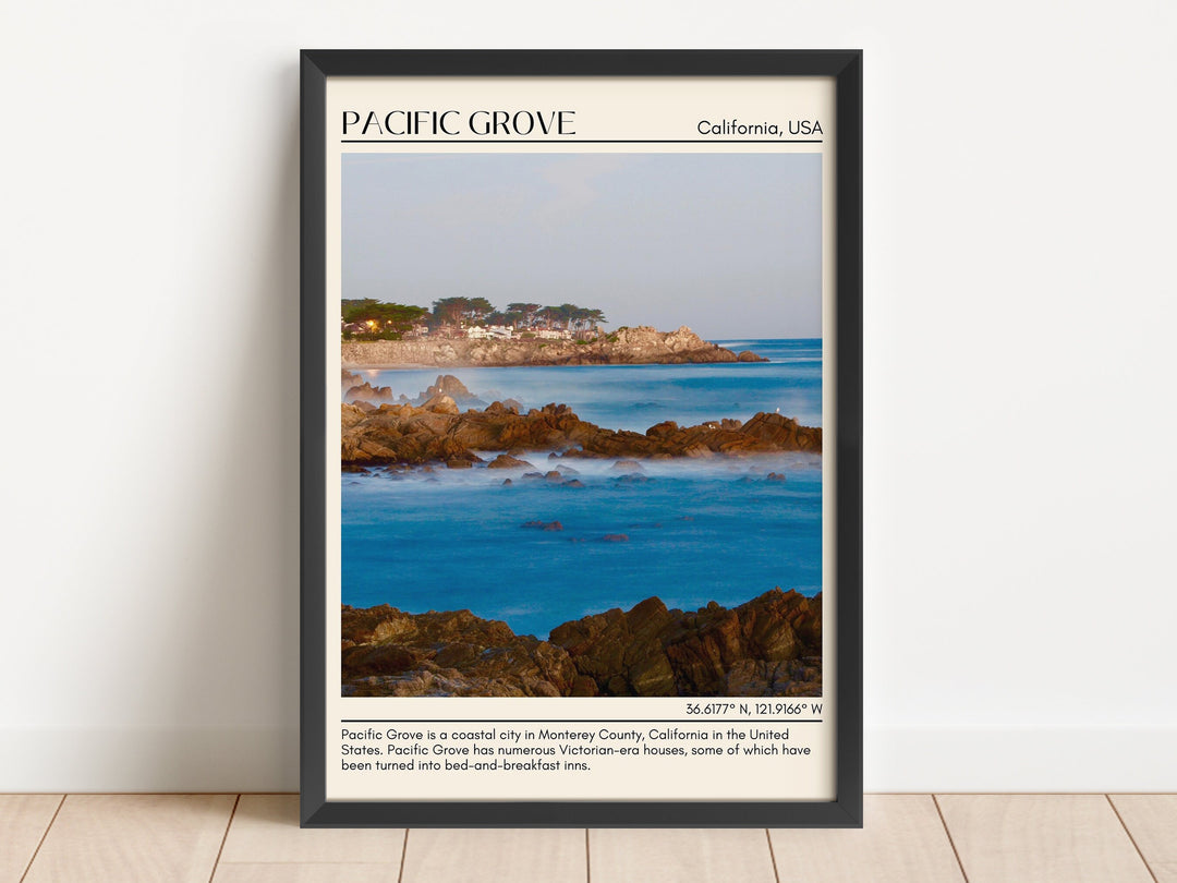 Pacific Grove Travel Poster, USA